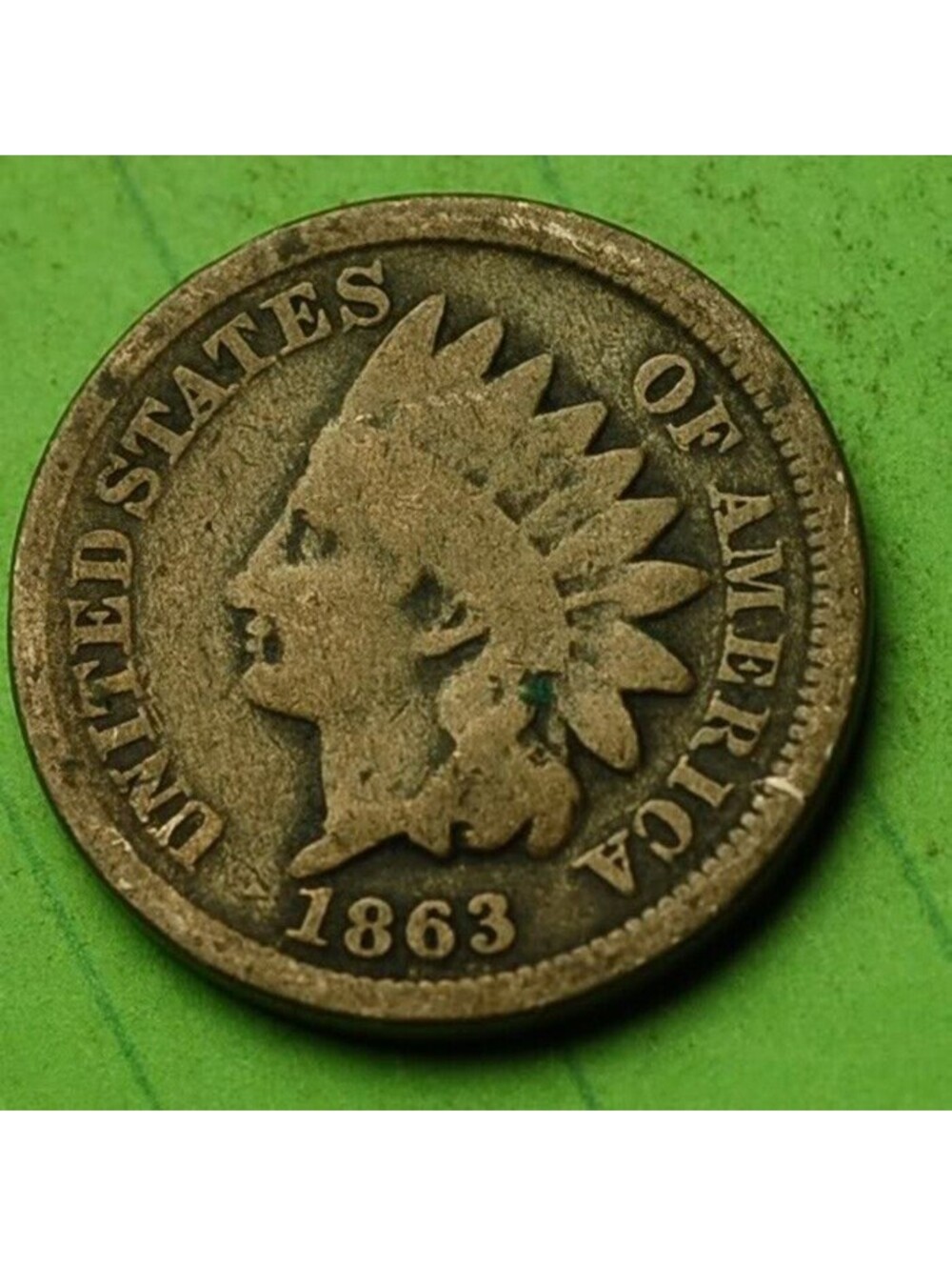 X430 1863 Indian Head Cent Penny 1c CIVIL WAR ERA - Check Out Our Store old coin